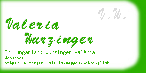 valeria wurzinger business card
